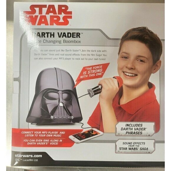 STAR WARS DARTH VADER VOICE CHANGING BOOMBOX WITH WALKIE TALKIES SET NEW - Picture 8 of 10